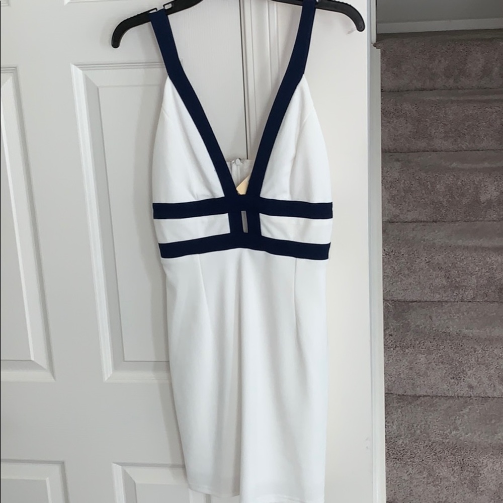 White cocktail dress